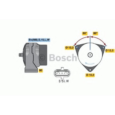 0986042590 BOSCH ΔΥΝΑΜΟ 24V 100A MAN 