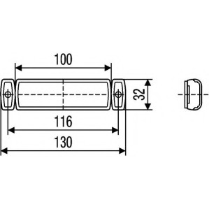 2PS008645007 HELLA ΦΑΝΟΣ ΟΓΚΟΥ LED ΠΛΕΥΡΙΚΟΣ