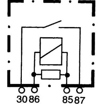 4RA933766111 HELLA ΡΕΛΕ 12V 4PIN ΜΕ ΑΝΤΙΣΤΑΣΗ