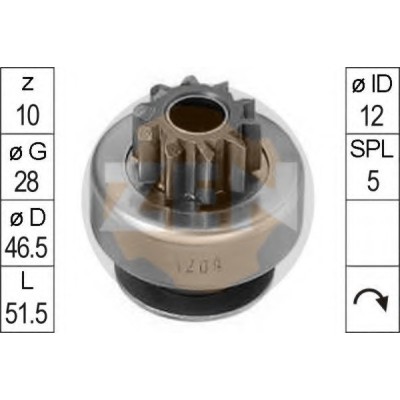 ZN1209 ZEN ΓΡΑΝΑΖΙ ΜΙΖΑΣ 10Δ. VALEO/OPEL/RENAULT