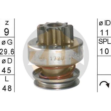 ZN1720 ZEN (0001107423) ΓΡΑΝΑΖΙ ΜΙΖΑΣ 9Δ. BOSCH M/S BMW TOYOTA
