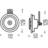 3BA002768382 HELLA ΚΟΡΝΑ ΜΠΙΜΠΙ 24V 72W 335Hz