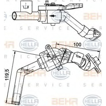 9XL351328101 HELLA ΒΑΛΒΙΔΑ ΚΑΛΟΡΙΦΕΡ MERCEDES