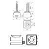 D1S PHILIPS 85415VIC1 XENON ΛΑΜΠΑ 35w 85v