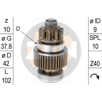 ZN-1097 ZEN ΓΡΑΝΑΖΙ ΜΙΖΑΣ 10 ΔΟΝΤΙΑ (2340) DENSO TOYOTA